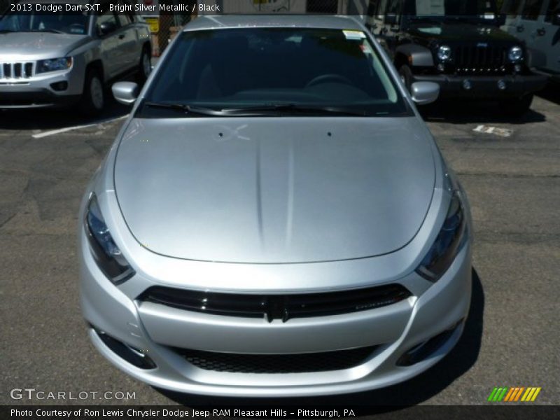 Bright Silver Metallic / Black 2013 Dodge Dart SXT
