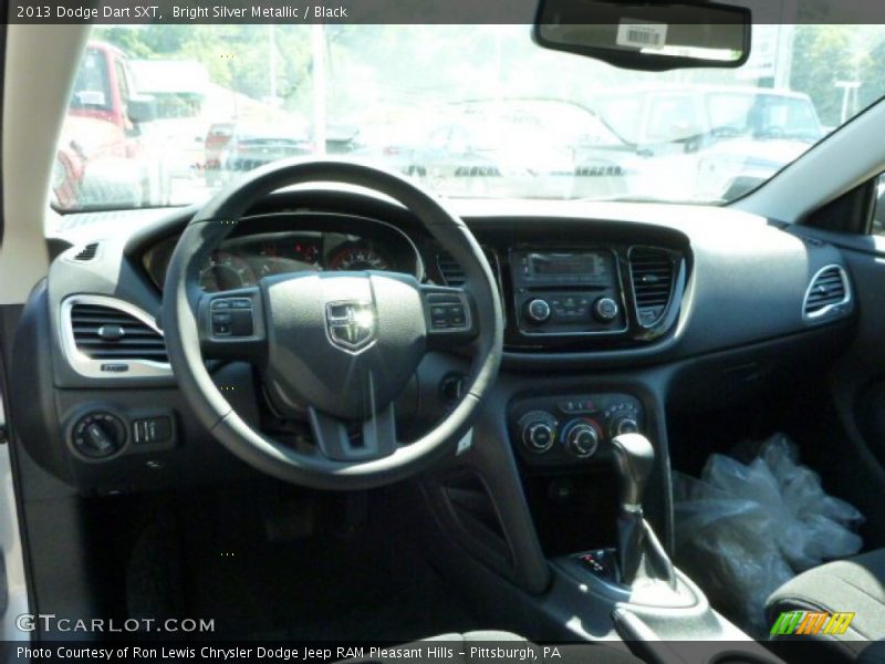 Bright Silver Metallic / Black 2013 Dodge Dart SXT