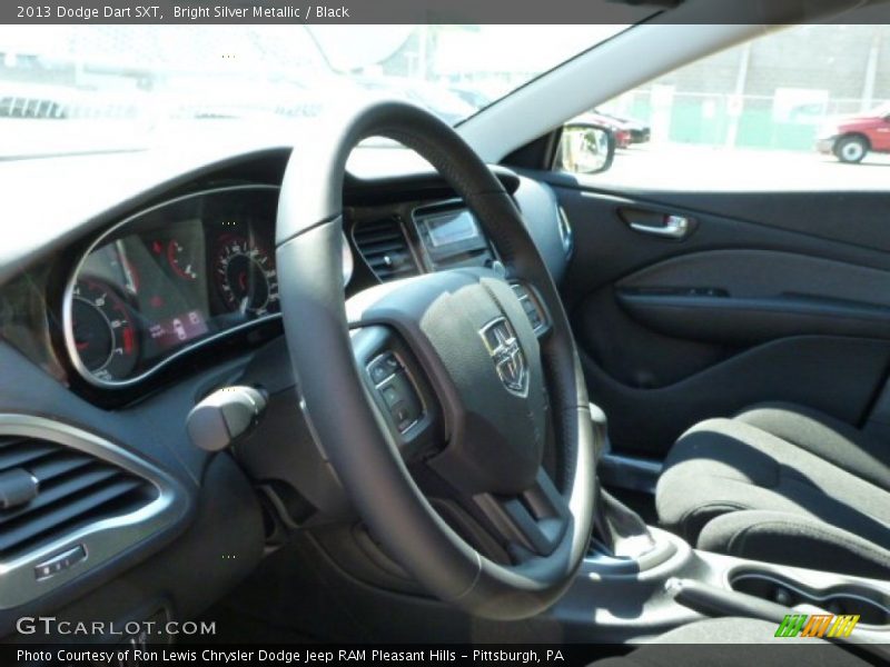 Bright Silver Metallic / Black 2013 Dodge Dart SXT