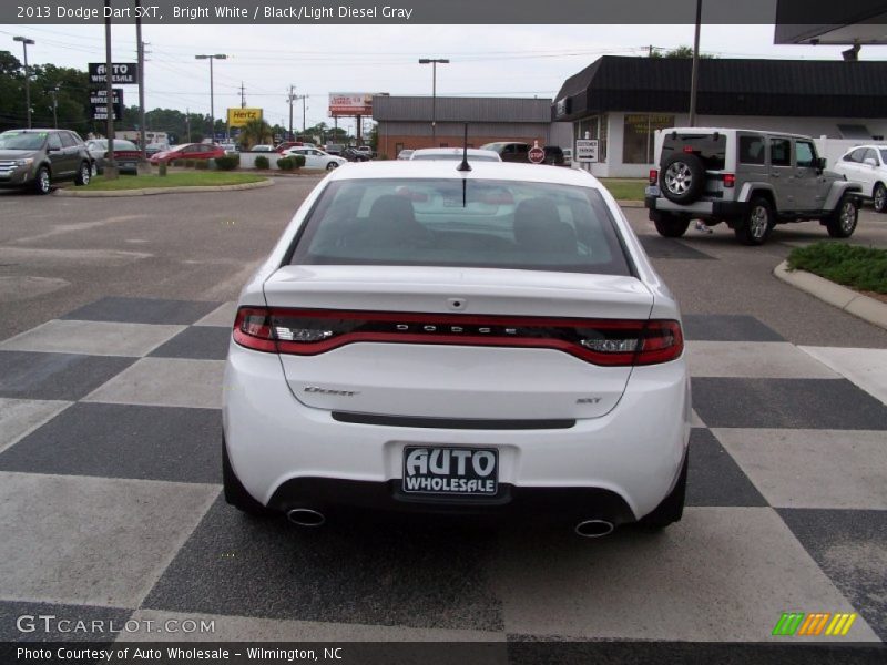 Bright White / Black/Light Diesel Gray 2013 Dodge Dart SXT