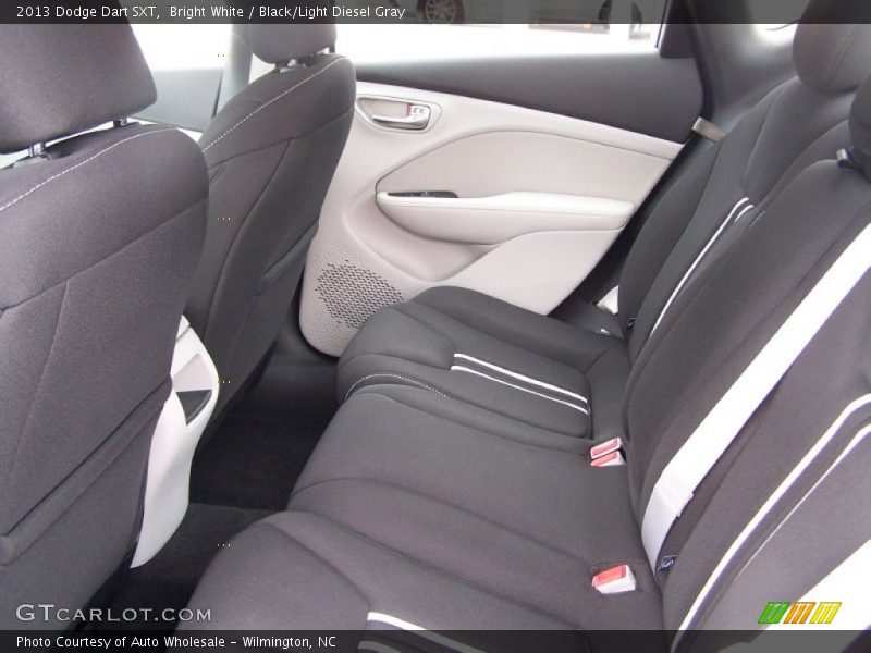 Bright White / Black/Light Diesel Gray 2013 Dodge Dart SXT