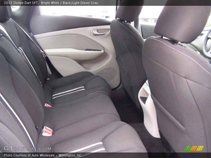 Bright White / Black/Light Diesel Gray 2013 Dodge Dart SXT