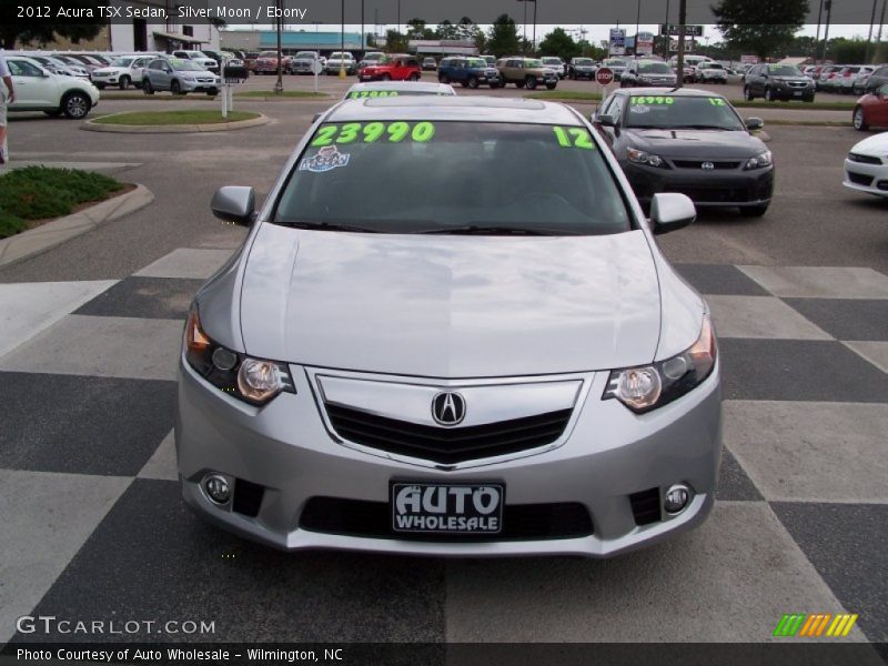 Silver Moon / Ebony 2012 Acura TSX Sedan