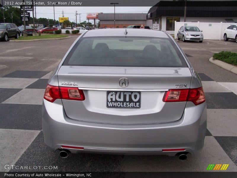 Silver Moon / Ebony 2012 Acura TSX Sedan