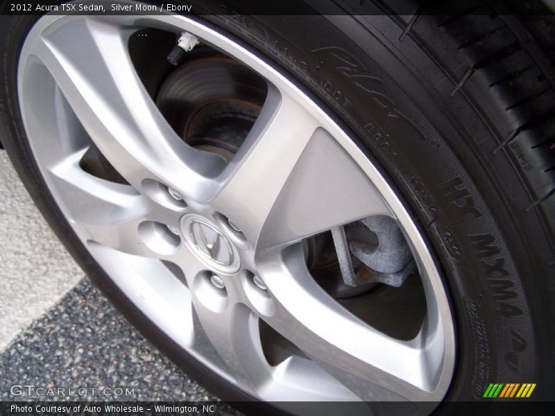 Silver Moon / Ebony 2012 Acura TSX Sedan
