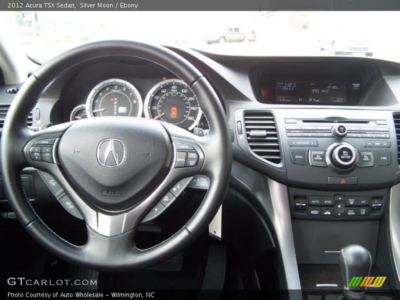 Silver Moon / Ebony 2012 Acura TSX Sedan