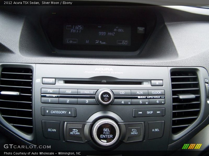 Silver Moon / Ebony 2012 Acura TSX Sedan