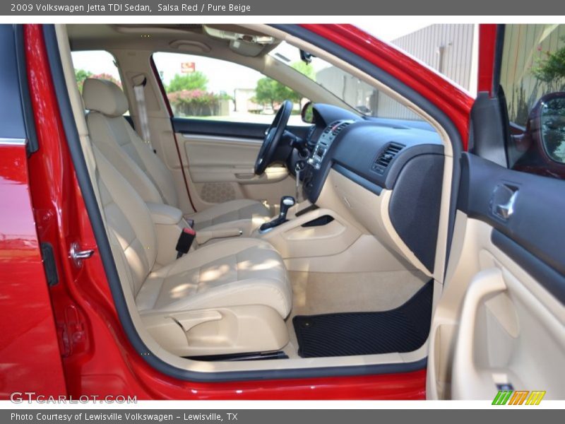 Salsa Red / Pure Beige 2009 Volkswagen Jetta TDI Sedan