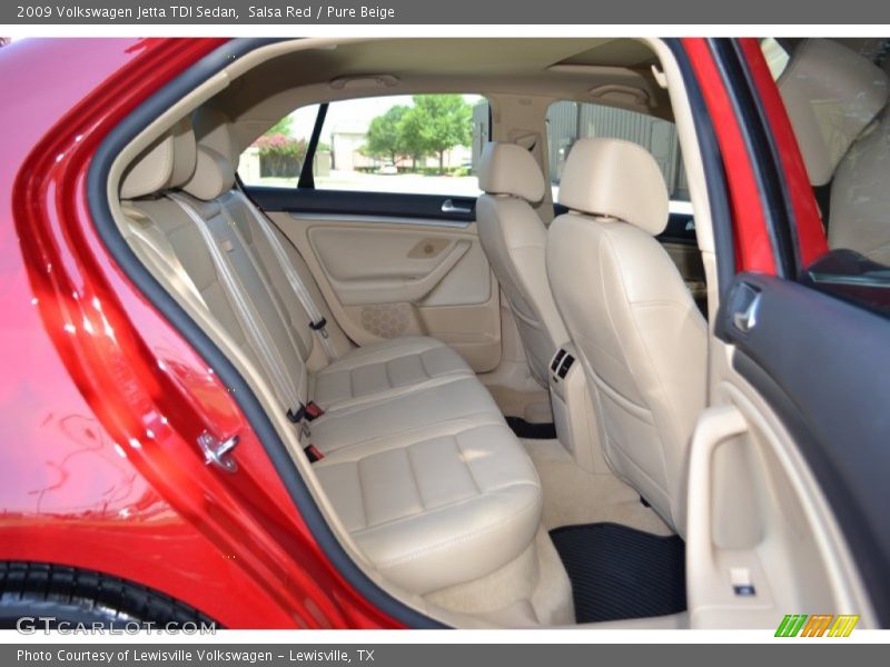Salsa Red / Pure Beige 2009 Volkswagen Jetta TDI Sedan