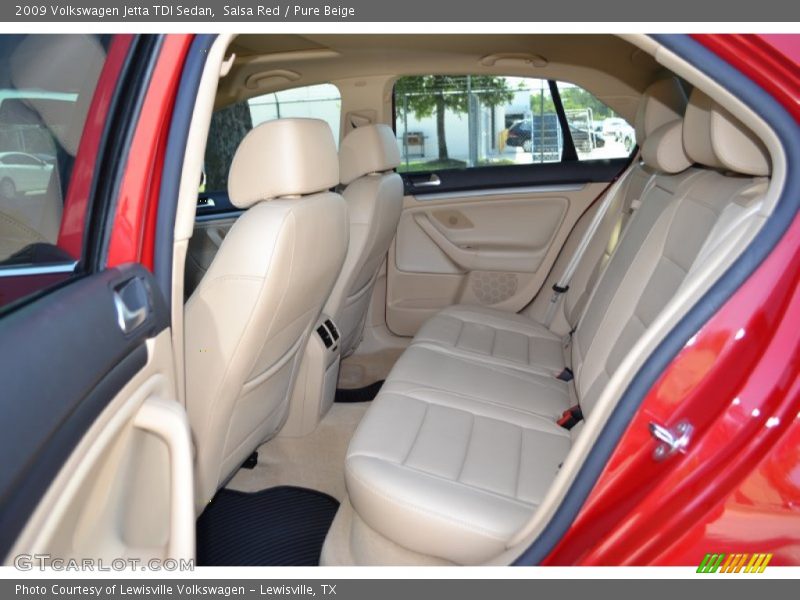 Salsa Red / Pure Beige 2009 Volkswagen Jetta TDI Sedan