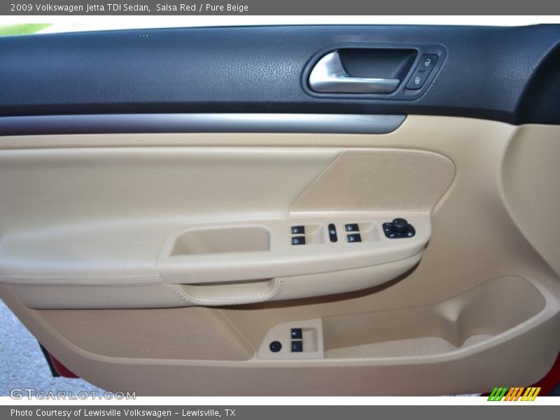 Salsa Red / Pure Beige 2009 Volkswagen Jetta TDI Sedan