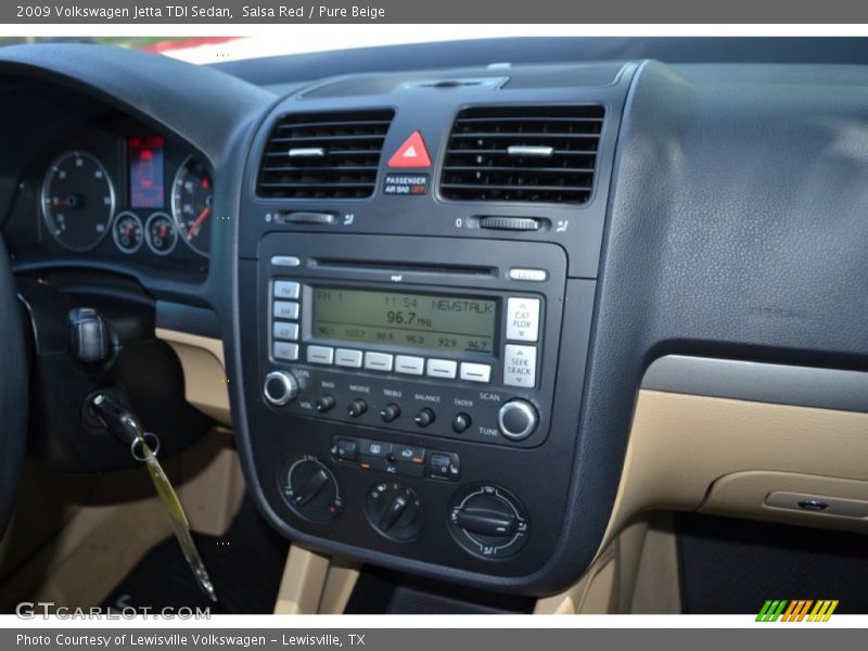 Salsa Red / Pure Beige 2009 Volkswagen Jetta TDI Sedan