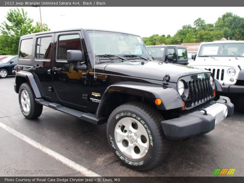 Black / Black 2013 Jeep Wrangler Unlimited Sahara 4x4