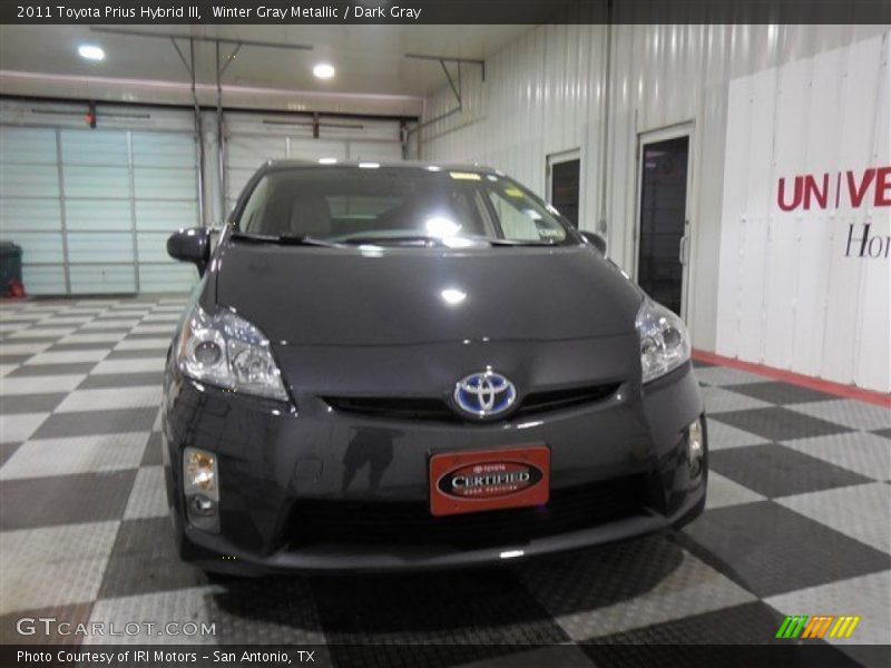 Winter Gray Metallic / Dark Gray 2011 Toyota Prius Hybrid III