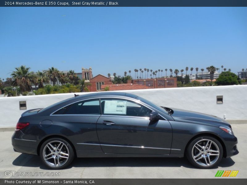 Steel Gray Metallic / Black 2014 Mercedes-Benz E 350 Coupe