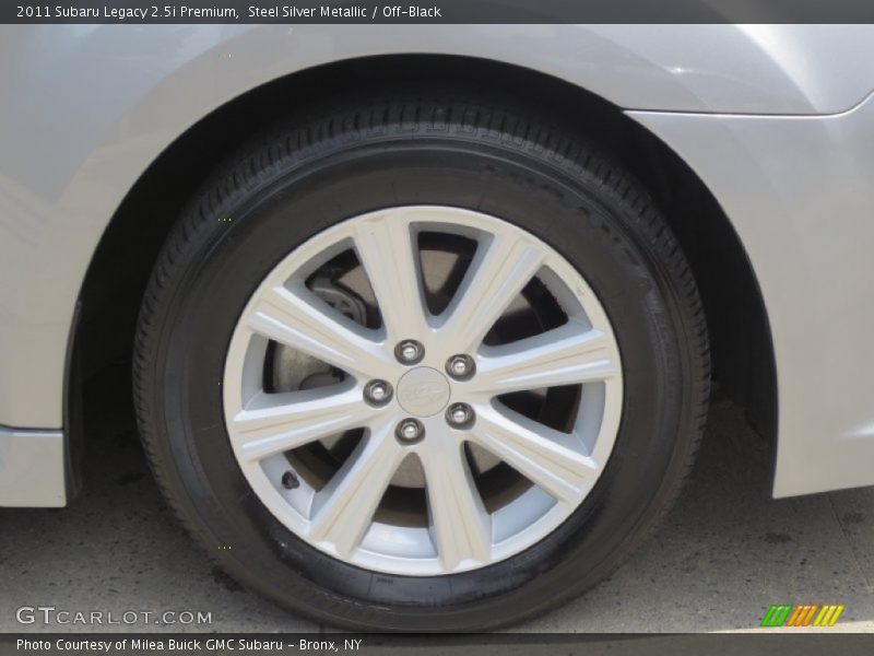 Steel Silver Metallic / Off-Black 2011 Subaru Legacy 2.5i Premium