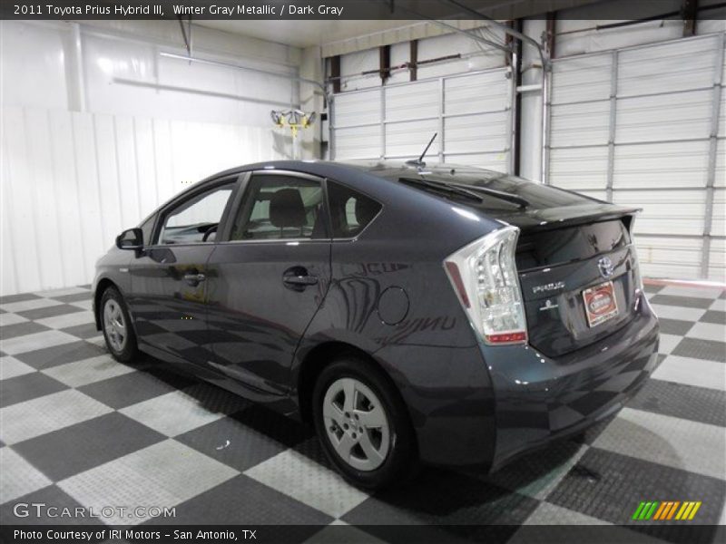 Winter Gray Metallic / Dark Gray 2011 Toyota Prius Hybrid III