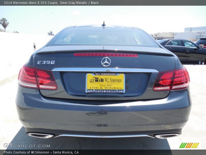 Steel Gray Metallic / Black 2014 Mercedes-Benz E 350 Coupe
