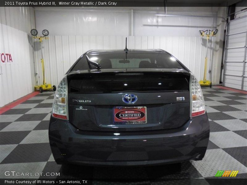 Winter Gray Metallic / Dark Gray 2011 Toyota Prius Hybrid III