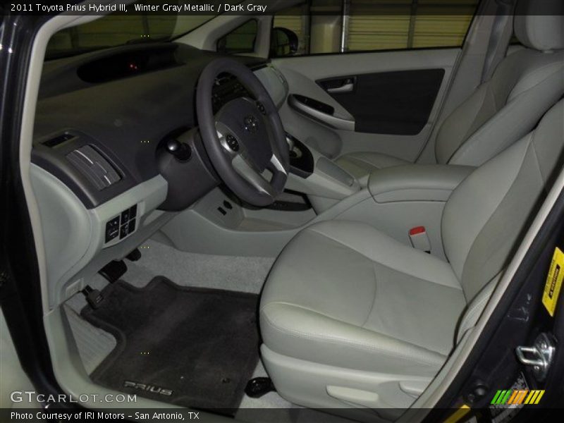 Winter Gray Metallic / Dark Gray 2011 Toyota Prius Hybrid III
