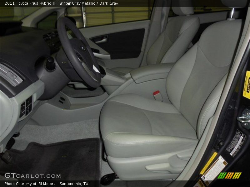 Winter Gray Metallic / Dark Gray 2011 Toyota Prius Hybrid III