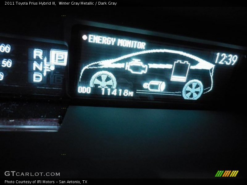 Winter Gray Metallic / Dark Gray 2011 Toyota Prius Hybrid III