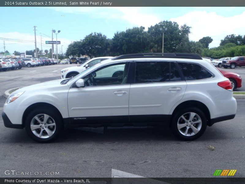 Satin White Pearl / Ivory 2014 Subaru Outback 2.5i Limited