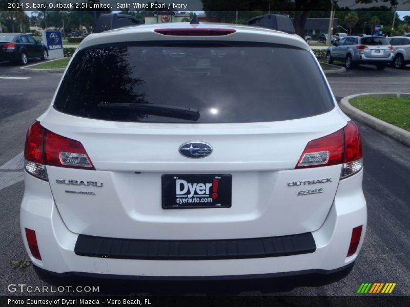 Satin White Pearl / Ivory 2014 Subaru Outback 2.5i Limited