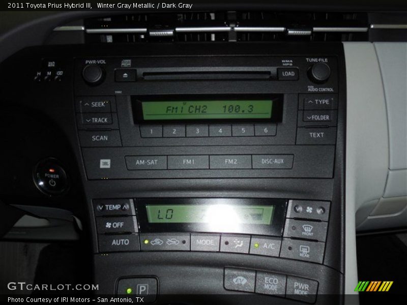 Winter Gray Metallic / Dark Gray 2011 Toyota Prius Hybrid III