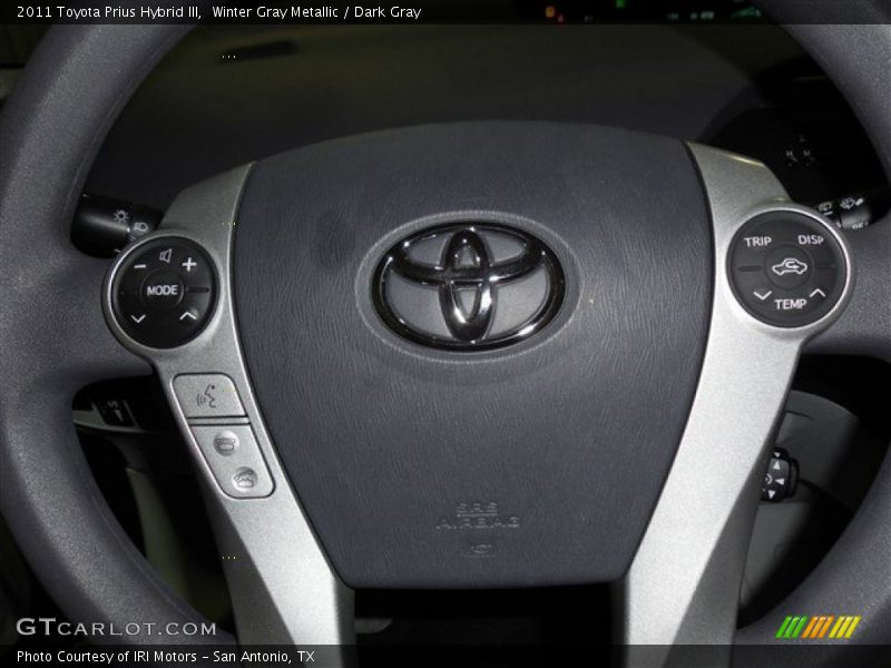 Winter Gray Metallic / Dark Gray 2011 Toyota Prius Hybrid III
