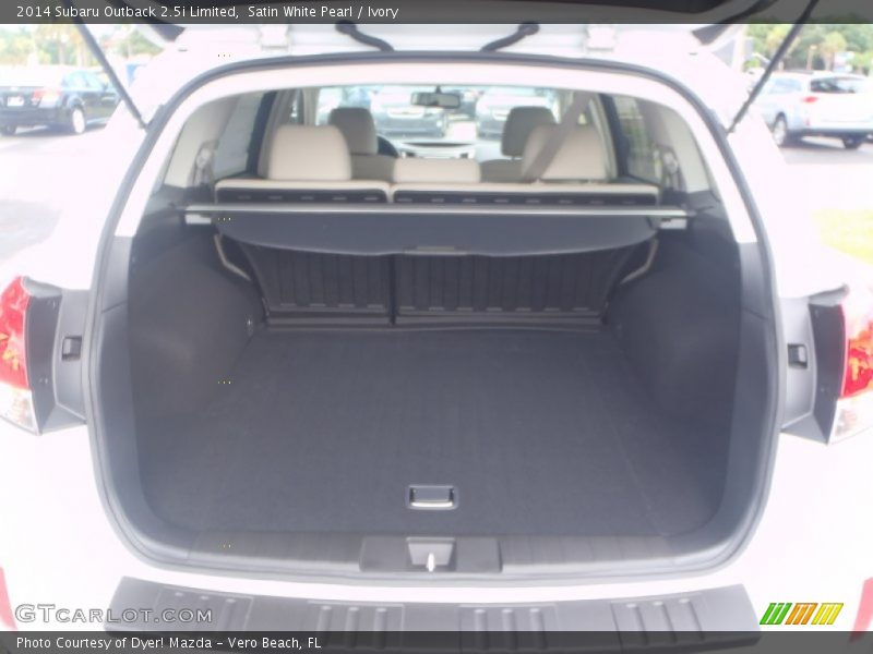 Satin White Pearl / Ivory 2014 Subaru Outback 2.5i Limited