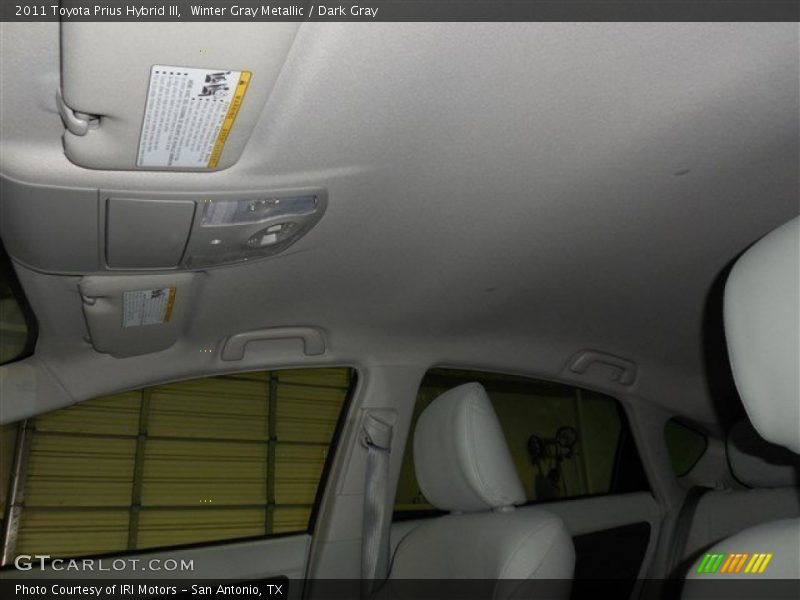 Winter Gray Metallic / Dark Gray 2011 Toyota Prius Hybrid III