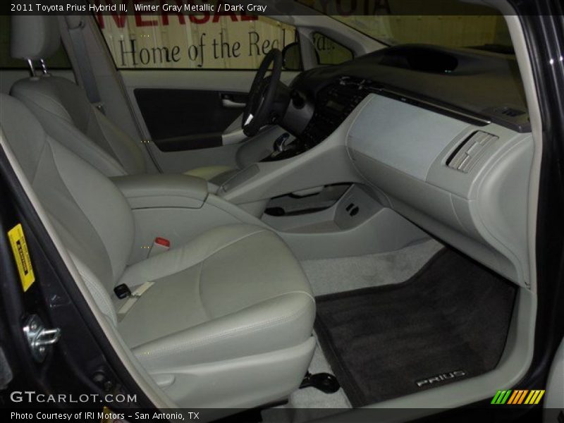 Winter Gray Metallic / Dark Gray 2011 Toyota Prius Hybrid III