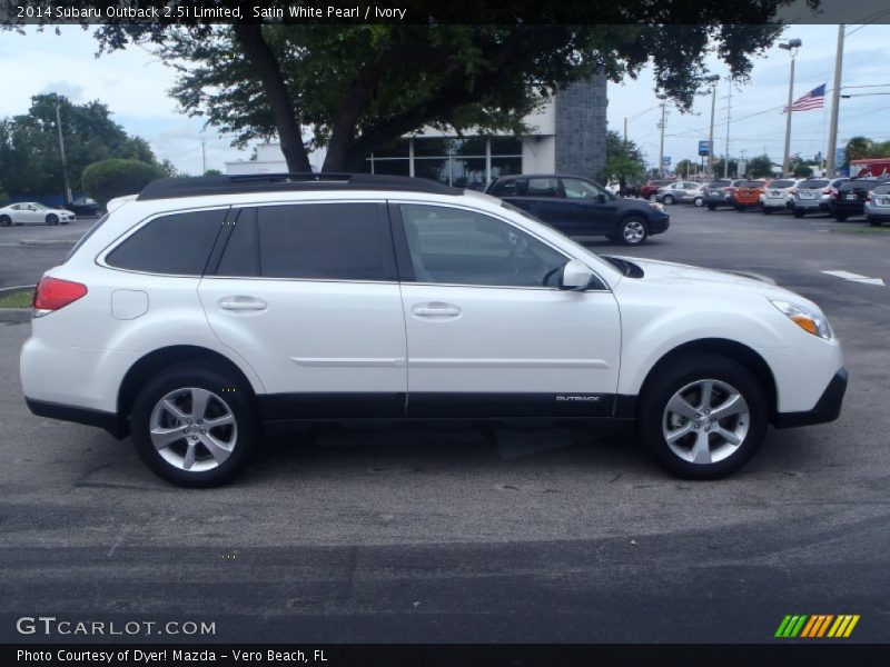 Satin White Pearl / Ivory 2014 Subaru Outback 2.5i Limited
