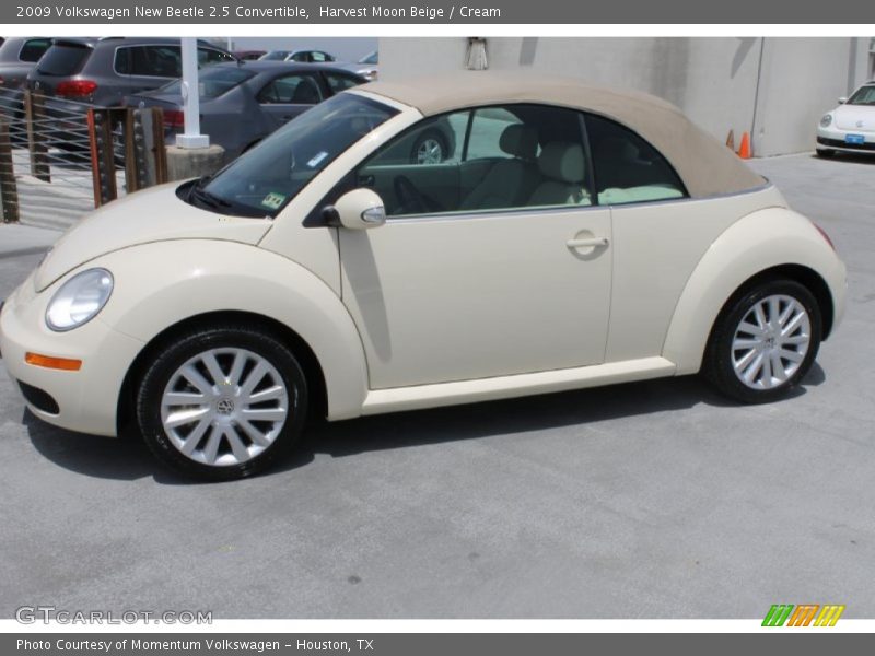 Harvest Moon Beige / Cream 2009 Volkswagen New Beetle 2.5 Convertible