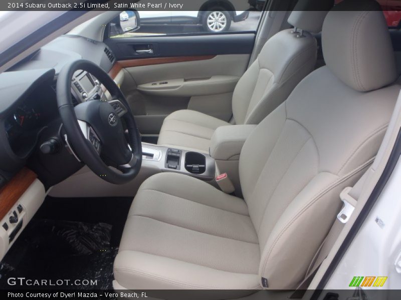 Satin White Pearl / Ivory 2014 Subaru Outback 2.5i Limited