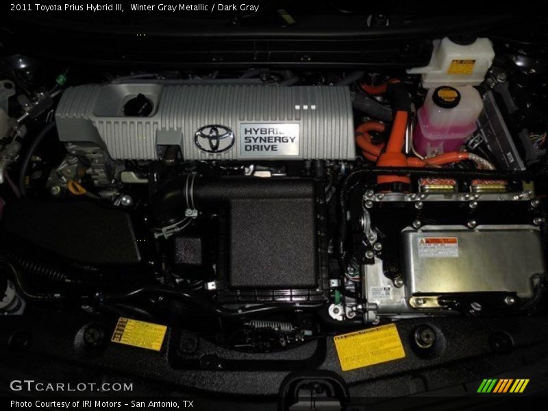 Winter Gray Metallic / Dark Gray 2011 Toyota Prius Hybrid III