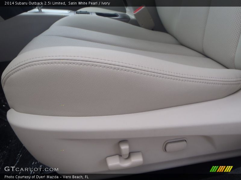 Satin White Pearl / Ivory 2014 Subaru Outback 2.5i Limited