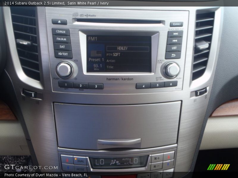 Satin White Pearl / Ivory 2014 Subaru Outback 2.5i Limited