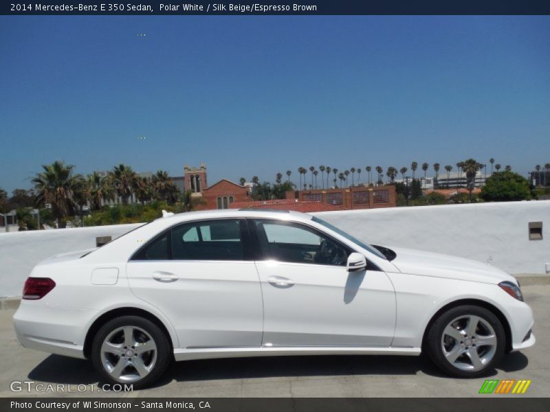 Polar White / Silk Beige/Espresso Brown 2014 Mercedes-Benz E 350 Sedan