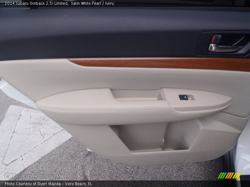 Satin White Pearl / Ivory 2014 Subaru Outback 2.5i Limited