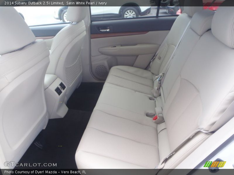 Satin White Pearl / Ivory 2014 Subaru Outback 2.5i Limited