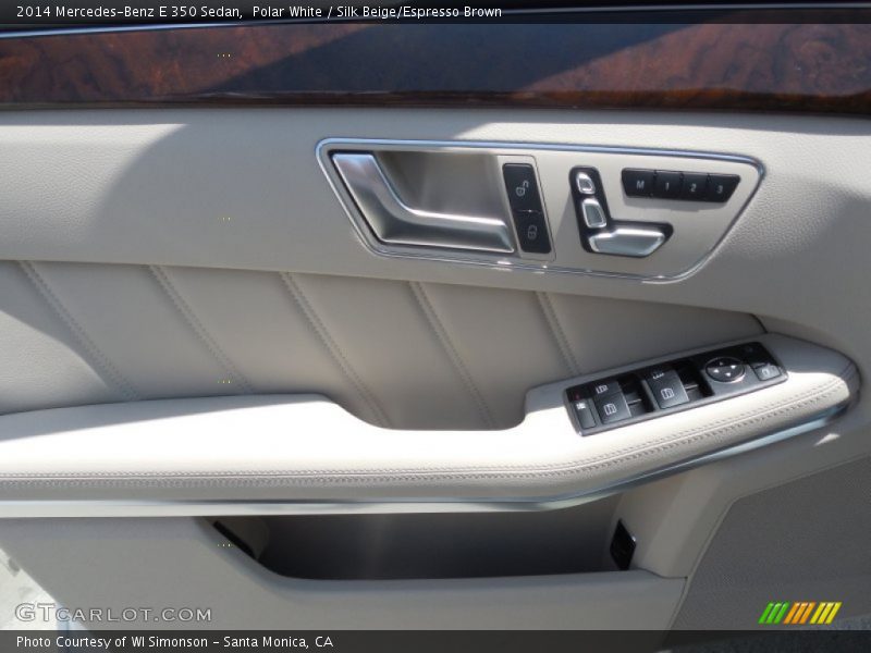 Polar White / Silk Beige/Espresso Brown 2014 Mercedes-Benz E 350 Sedan