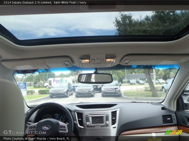 Satin White Pearl / Ivory 2014 Subaru Outback 2.5i Limited