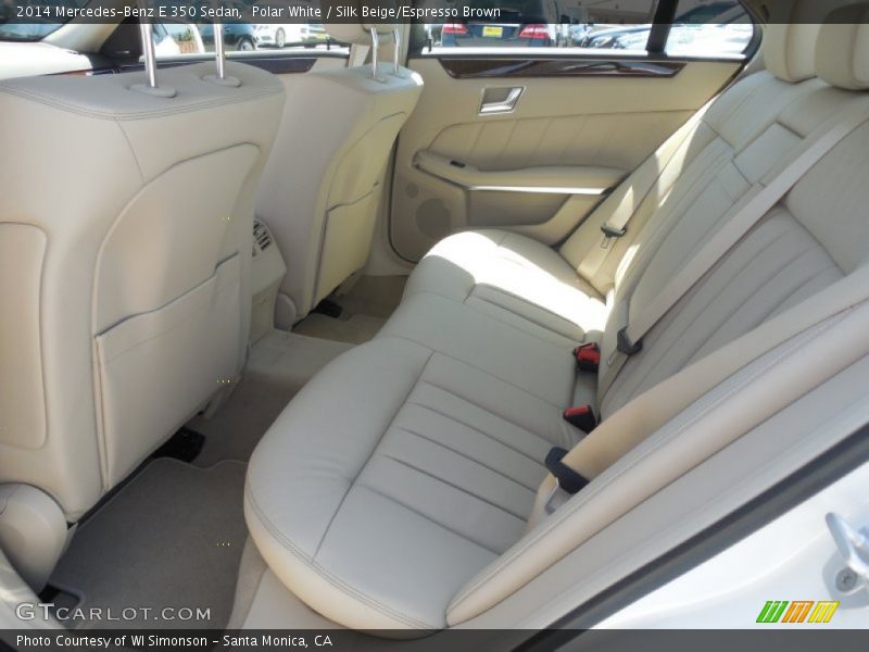 Polar White / Silk Beige/Espresso Brown 2014 Mercedes-Benz E 350 Sedan