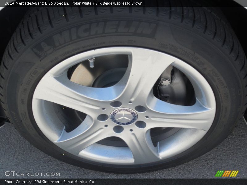 Polar White / Silk Beige/Espresso Brown 2014 Mercedes-Benz E 350 Sedan