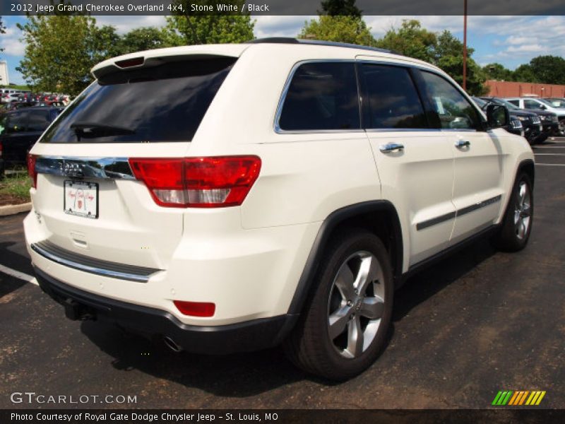 Stone White / Black 2012 Jeep Grand Cherokee Overland 4x4