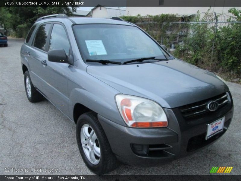 Steel Silver / Black 2006 Kia Sportage LX V6