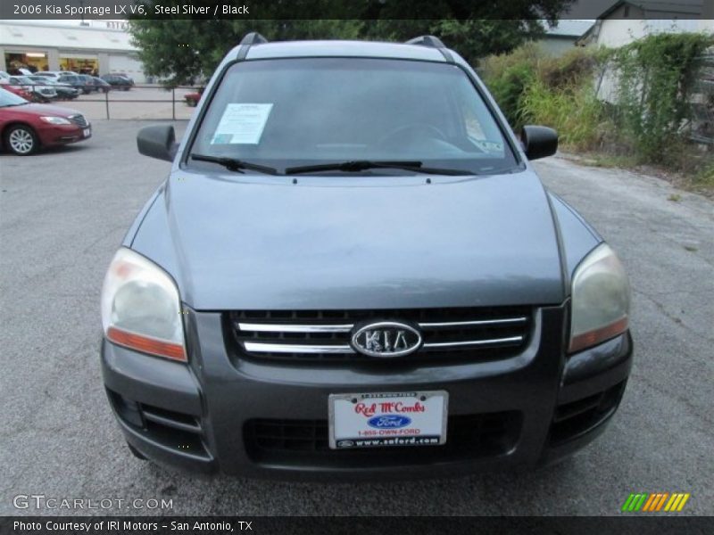 Steel Silver / Black 2006 Kia Sportage LX V6