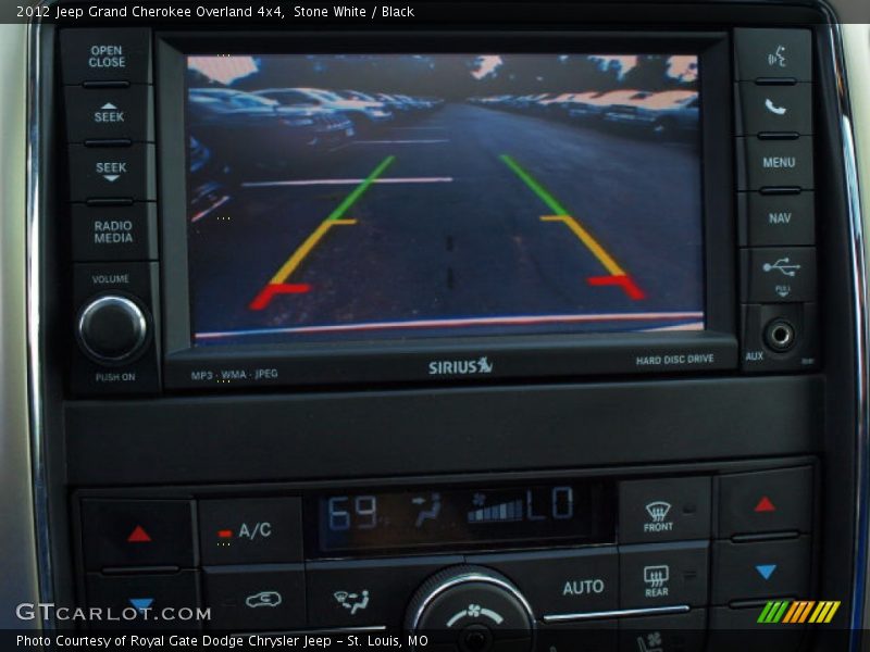 Stone White / Black 2012 Jeep Grand Cherokee Overland 4x4